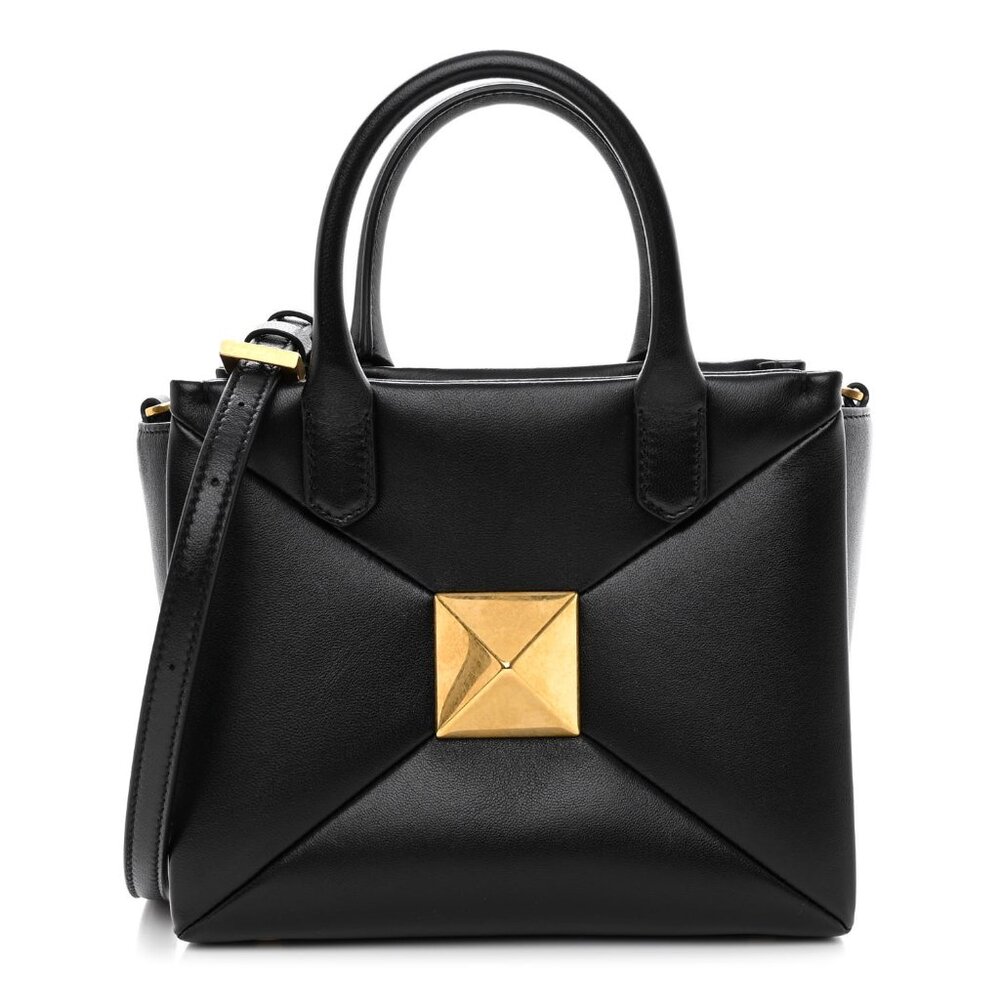Valentino Garavani Nappa Small One Stud Handbag Black